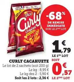 Bi1 Curly cacahuete offre