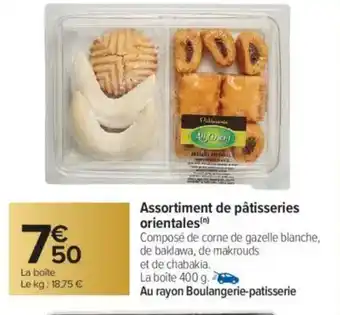 Carrefour Assortiment de pâtisseries orientales offre