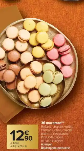 Carrefour 36 macarons offre