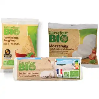 Carrefour CARREFOUR BIO SUR TOUS LES FROMAGES offre