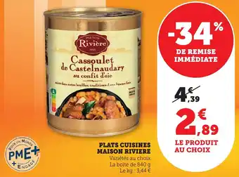 Bi1 Plats cuisines maison riviere offre