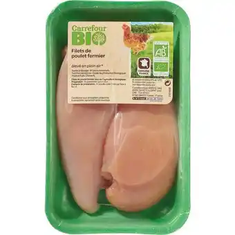 Carrefour CARREFOUR BIO Filets de poulet fermier offre