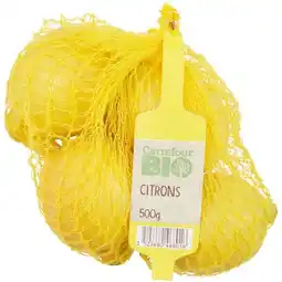 Carrefour Citron jaune CARREFOUR BIO offre