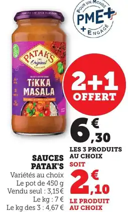 Bi1 Sauces patak's offre