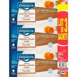 Carrefour DELPIERRE Filets de harengs fumés offre