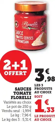 Bi1 Sauces tomate florelli offre