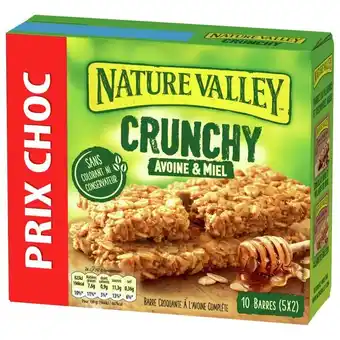 Carrefour NATURE VALLEY Barres de céréales Crunchy Prix Choc offre