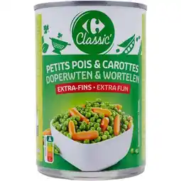 Carrefour CARREFOUR CLASSIC' Petits pois et carottes offre