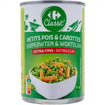 Carrefour CARREFOUR CLASSIC' Petits pois et carottes offre