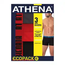 Carrefour ATHENA Boxers homme Basic color offre