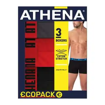 Carrefour ATHENA Boxers homme Basic color offre