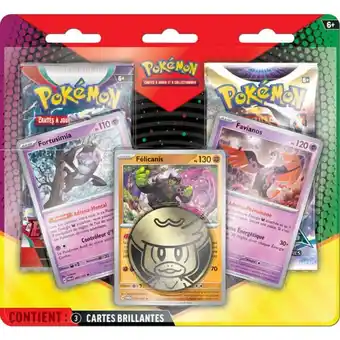 Carrefour POKEMON Pack 2 boosters + 3 cartes promo Pokémon offre