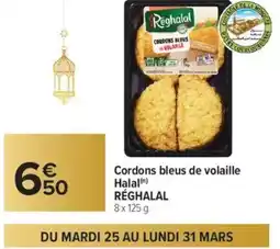 Carrefour RÉGHALAL Cordons bleus de volaille Halal offre