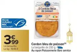 Carrefour Cordon bleu de poisson offre