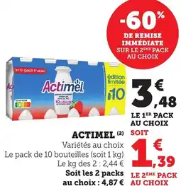 Bi1 Actimel offre