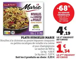 Bi1 Plats surgeles marie offre