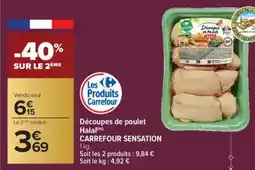 Carrefour CARREFOUR SENSATION Découpes de poulet Halal offre