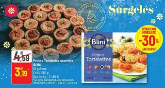 Petites tartelettes assorties BLINI