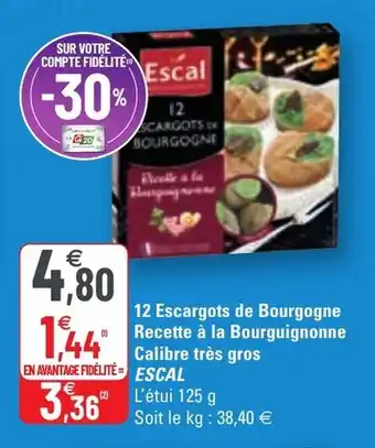 G20 12 Escargots de bourgogne offre