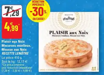 G20 Plaisir aux noix macarons moelleux offre