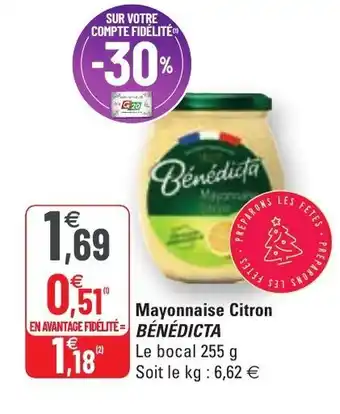 G20 Mayonnaise citron offre