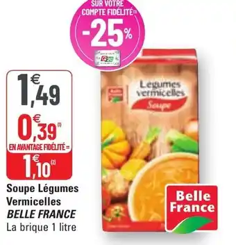 G20 Soupe légumes vermicelles offre