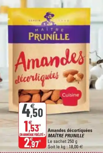 G20 Amandes décortiquées offre