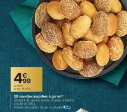 Carrefour 30 navettes assorties à garnir offre