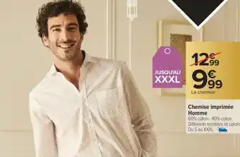 Carrefour Chemise imprimée Homme offre