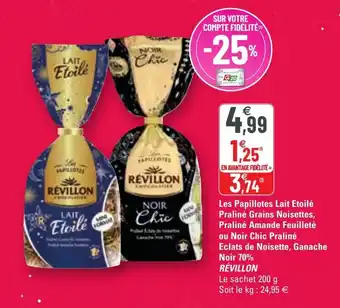 G20 Les papillotes lait etoilé praliné grains noisettes offre