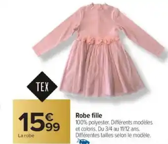 Carrefour TEX Robe fille offre