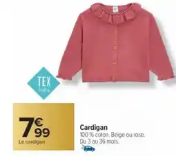 Carrefour TEX Cardigan offre