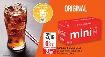 G20 COCA-COLA mini original offre