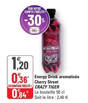 Energy drink aromatisée cherry street