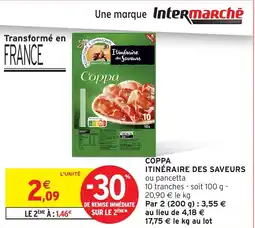 Intermarché Hyper ITINÉRAIRE DES SAVEURS Coppa offre