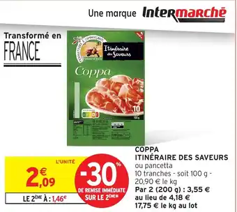 Intermarché Hyper ITINÉRAIRE DES SAVEURS Coppa offre