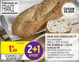 Intermarché Hyper Pain aux céréales offre