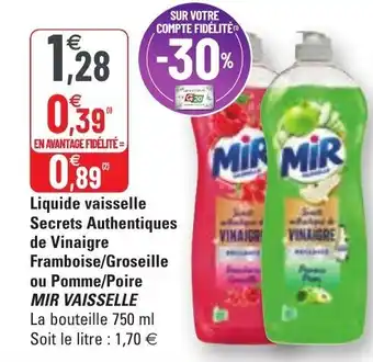 Liquide vaisselle secrets authentiques