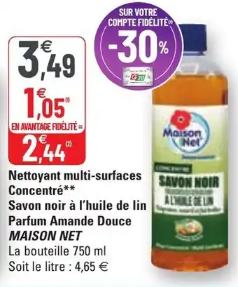 G20 Nettoyant multi-surfaces concentré offre