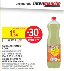 Intermarché Hyper LOOK Soda agrumes offre