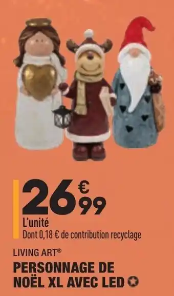 ALDI Personnage de noël XL avec LED offre