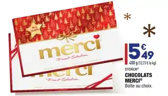 ALDI Chocolats merci offre