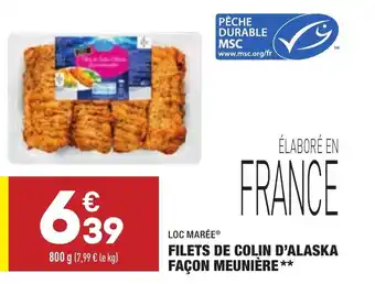 ALDI Filets de colin d'alaska façon meunière offre
