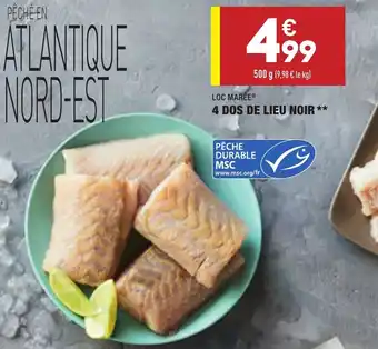 ALDI 4 Dos de lieu noir offre