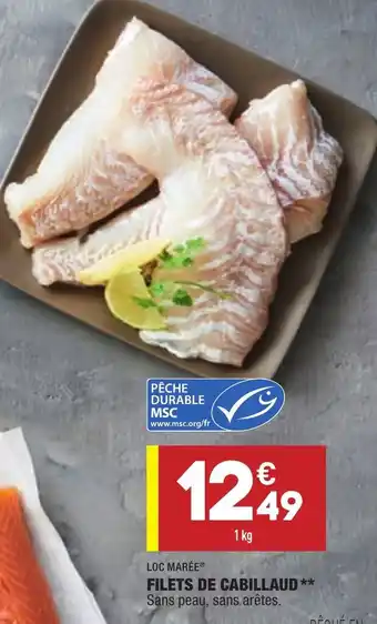 ALDI Filets de cabillaud offre