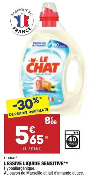 ALDI Lessive liquide sensitive offre