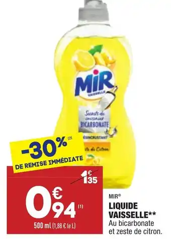ALDI Liquide vaisselle offre
