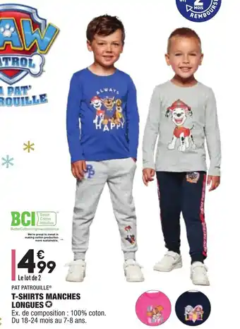 ALDI T-shirts manches longues offre
