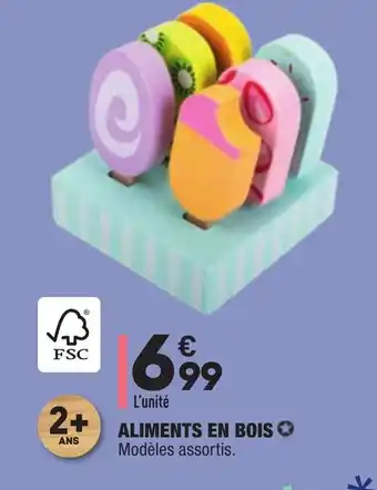 ALDI Aliments en bois offre