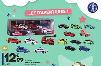 ALDI Set de 5 voitures offre